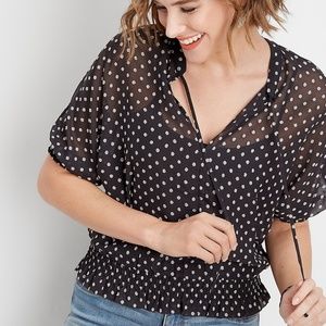 Maurices sheer top. Great for layering.